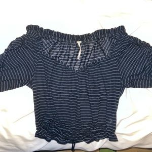 Free People ruffle blouse size: xs